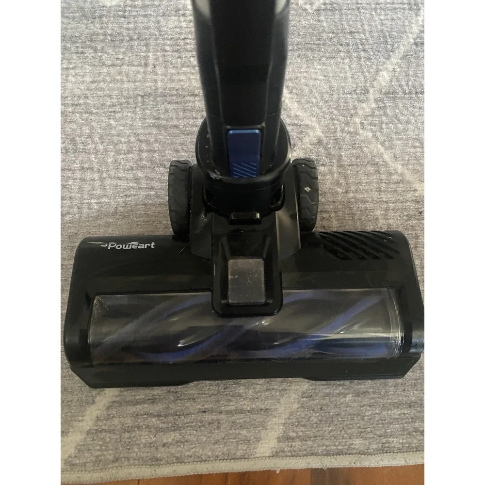 Cordless Vacuum Cleaner with Silver and Black Design